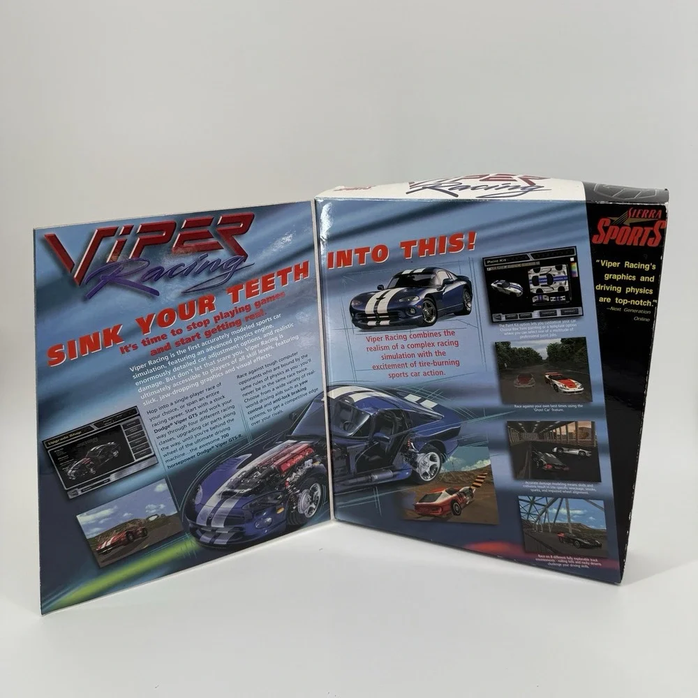 Viper Racing Big Box (PC, 1998) Complete